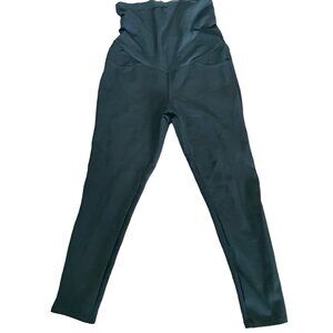Lark + Grey Maternity Stretch Panel‎ Pregnancy Pull-on Black Jegging Leggings. M